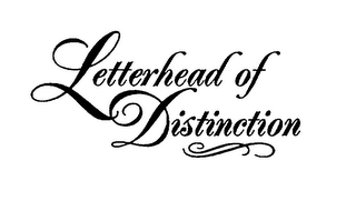 LETTERHEAD OF DISTINCTION logo