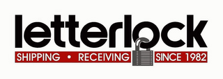 LETTERLOCK SHIPPING · RECEIVING SINCE 1982 logo