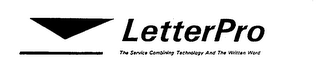 LETTERPRO THE SERVICE COMBINING TECHNOLOGY AND THE WRITTEN WORD logo