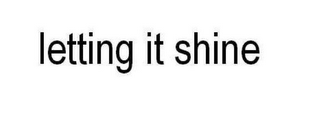 LETTING IT SHINE logo
