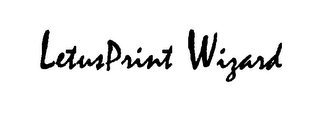 LETUSPRINT WIZARD logo