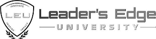 LEU INNOVATE IMPACT INSPIRE LEADER'S EDGE UNIVERSITY logo
