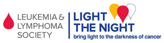 LEUKEMIA & LYMPHOMA SOCIETY LIGHT THE NIGHT BRING LIGHT TO THE DARKNESS OF CANCER logo