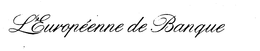 L'EUROPEENNE DE BANQUE logo