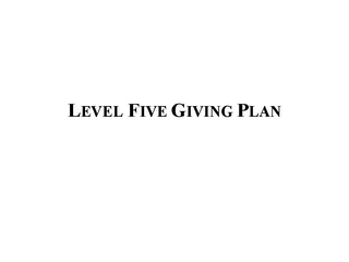 LEVEL FIVE GIVING PLAN logo