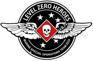 LEVEL ZERO HEROES MARINE SPECIAL OPERATIONS TEAM 8222. logo