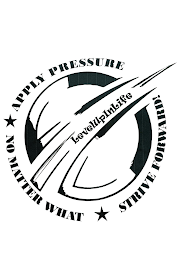 LEVELUPINLIFE APPLY PRESSURE NO MATTER WHAT STRIVE FORWARD! logo