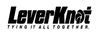 LEVERKNOT TYING IT ALL TOGETHER. logo