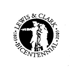LEWIS & CLARK BICENTENNIAL 1803 2003 logo