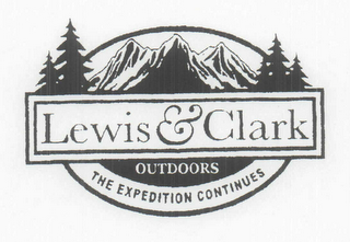 LEWIS & CLARK OUTDOORS THE EXPEDITION CONTINUES logo