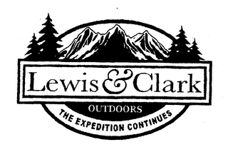 LEWIS & CLARK OUTDOORS THE EXPEDITION CONTINUES logo