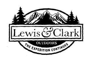 LEWIS & CLARK OUTDOORS THE EXPEDITION CONTINUES logo