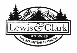 LEWIS & CLARK OUTDOORS THE EXPEDITION CONTINUES logo
