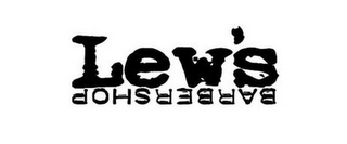LEW'S BARBERSHOP logo