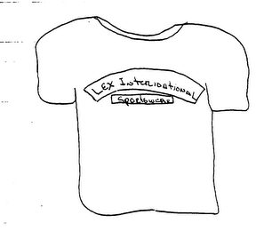 LEX INTERNATIONAL SPORTSWEAR logo