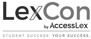 LEXCON BY ACCESSLEX STUDENT SUCCESS. YOUR SUCCESS. logo