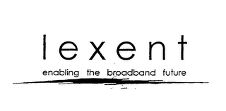 LEXENT ENABLING THE BROADBAND FUTURE logo