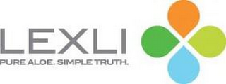 LEXLI PURE ALOE. SIMPLE TRUTH. logo