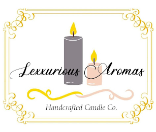 LEXXURIOUS AROMAS HANDCRAFTED CANDLE CO. logo