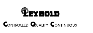 LEYBOLD CONTROLLED QUALITY CONTINUOUS logo