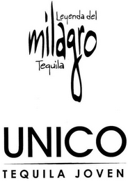 LEYENDA DEL MILAGRO TEQUILA UNICO TEQUILA JOVEN logo