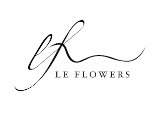 LF LE FLOWERS logo