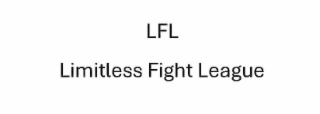 LFL LIMITLESS FIGHT LEAGUE logo