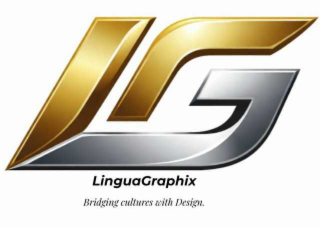LG LINGUAGRAPHIX  BRIDGING CULTURES WITH DESIGN. logo