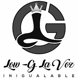 LG LOW-G LA VOZ INIGUALABLE logo