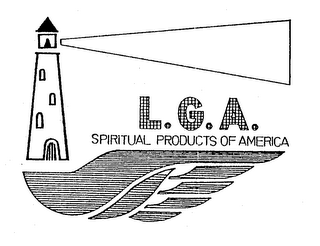 L.G.A. SPIRITUAL PRODUCTS OF AMERICA logo