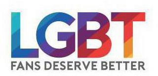 LGBT FANS DESERVE BETTER logo