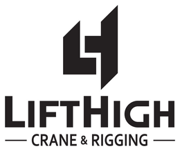 LH LIFTHIGH CRANE & RIGGING logo