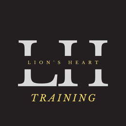 LH LION'S HEART TRAINING logo