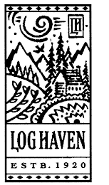LH LOG HAVEN ESTB. 1920 logo