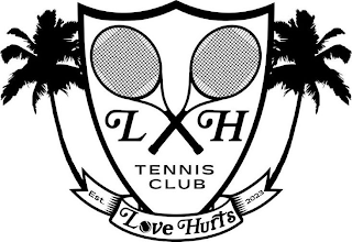LH TENNIS CLUB LOVE HURTS EST. 2023 logo