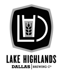 LHD LAKE HIGHLANDS DALLAS BREWING CO logo