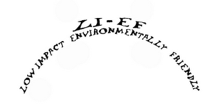 LI-EF LOW IMPACT ENVIRONMENTALLY FRIENDLY logo