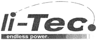 LI-TEC. ENDLESS POWER. logo