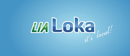 LIA LOKA IT'S LOCAL logo