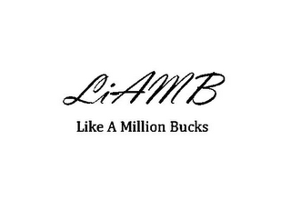 LIAMB LIKE A MILLION BUCKS logo