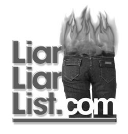 LIAR LIAR LIST.COM logo