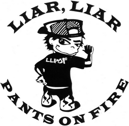 LIAR, LIAR PANTS ON FIRE logo