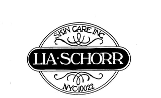 LIA.SCHORR SKIN CARE INC. NYC.10022 logo