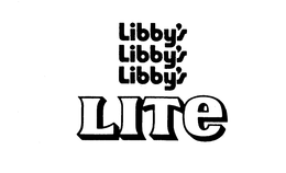 LIBBY'S LIBBY'S LIBBY'S LITE logo