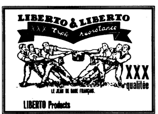 LIBERTO & LIBERTO XXX LE JEAN DE BASE FRANCAIS LIBERTO PRODUCTS logo