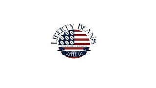 LIBERTY BEANS COFFEE CO. LIFE, LIBERTY, & COFFEE logo