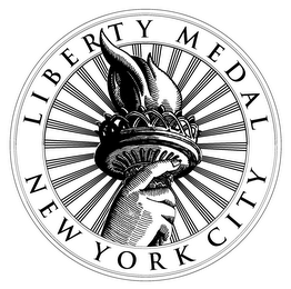 LIBERTY MEDAL NEW YORK CITY logo