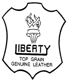 LIBERTY TOP GRAIN GENUINE LEATHER logo