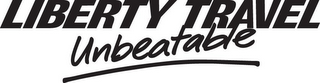 LIBERTY TRAVEL UNBEATABLE logo