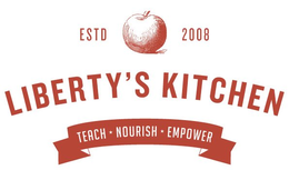 LIBERTY'S KITCHEN ESTD 2008 TEACH · NOURISH EMPOWER logo